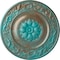 Ekena Millwork Milan Ceiling Medallion, Hand-Painted Copper Green Patina, 47 5/8"OD x 2 3/4"P CM47MICGS - alternate 1